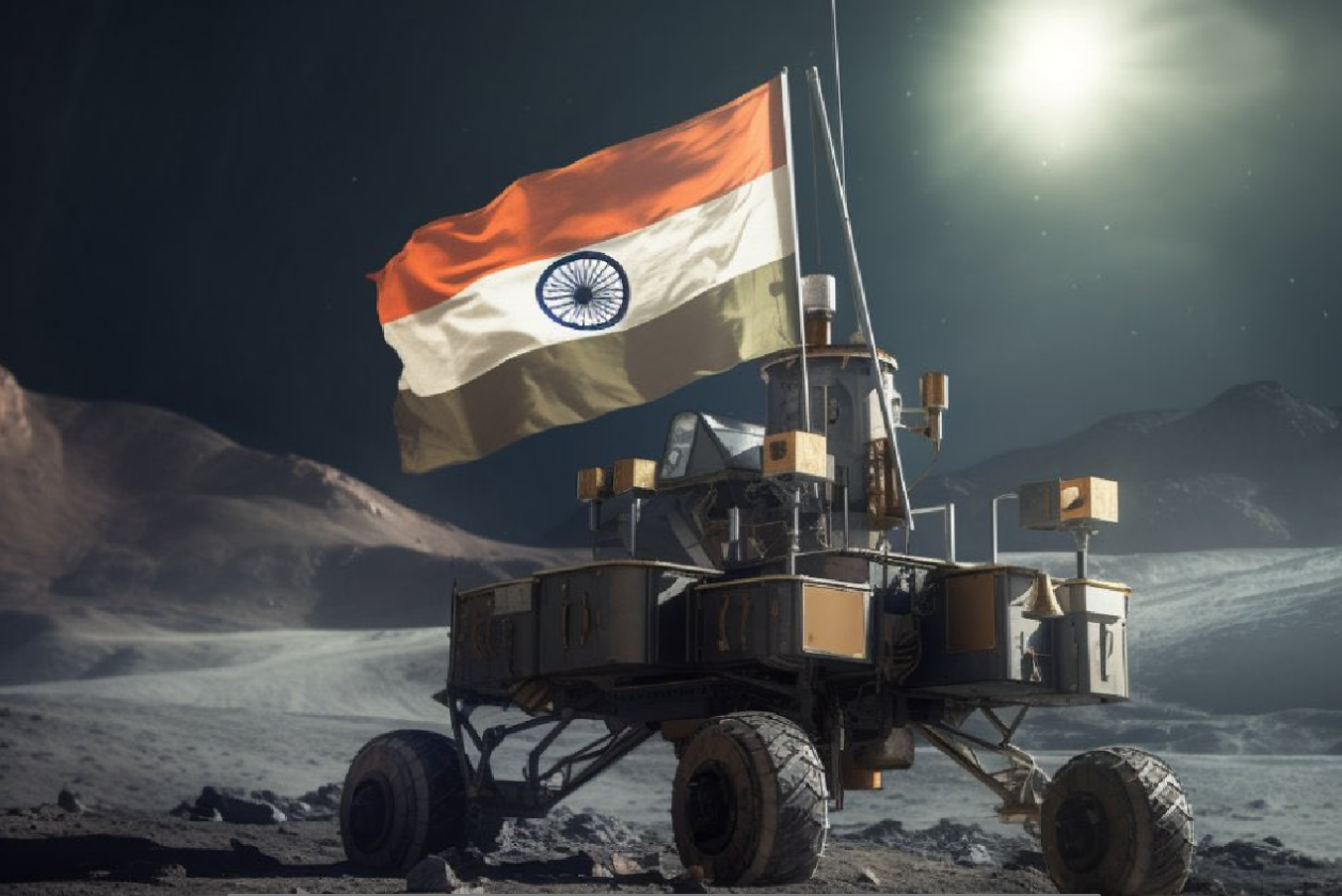 Индия изучает поверхность Луны. Фото: X/isro